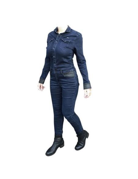 Comprar Mono Vaquero Con Kevlar Overlap Tess Lady Blue - Homologado a precio de oferta