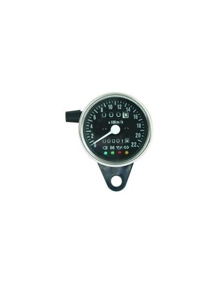 Comprar Cuentakilometros 61Mm Fondo Negro Con Parcial E Indicadores a precio de oferta