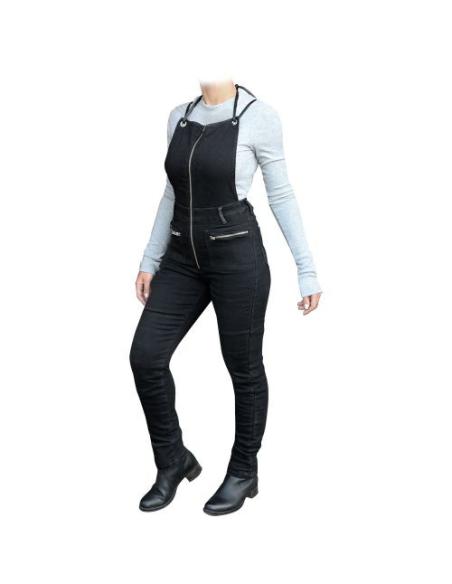 Acquista Pettorina Jeans con Kevlar Overlap Zoey Lady Black - Omologato a prezzo scontato