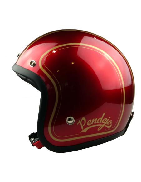 PENDEJO DE CAPACETE A jet POR IGUANA CUSTOM - VERMELHO CLÁSSICO