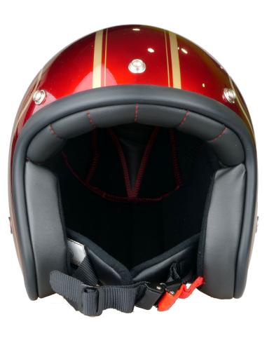 PENDEJO DE CAPACETE A jet POR IGUANA CUSTOM - VERMELHO CLÁSSICO