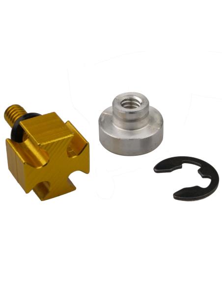 Comprar Pack Tornillo Cruz Gold Y Hembra Para Asiento De Harley Davidson a precio de oferta
