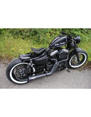 REAR FENDERS OLD SCHOOL SPORTSTER 04-UP BLACK GLITTER