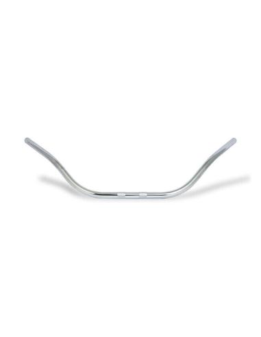 GUIDON DE STYLE BIKINI CHROMÉ 25MM SANS ENCOCHES