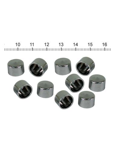 TAMPAS DE PARAFUSO CROMADAS ALLEN EM POLEGADAS (HARLEY) 1/4"