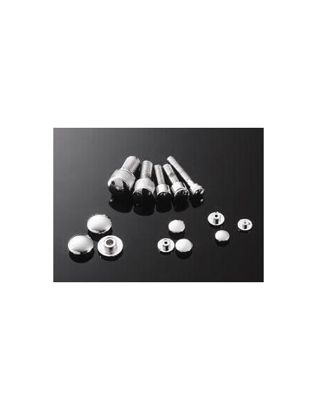 TAMPAS CROMADAS PARA PARAFUSOS ALLEN M6 (10 UNIDADES)