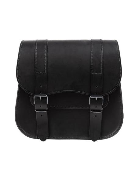 ALFORJA LEDRIE BLACK ONE SIDE (40X36X15cm)