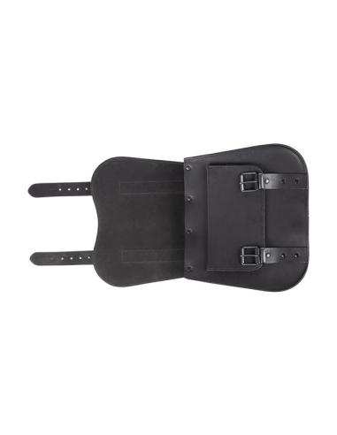 ALFORJA LEDRIE BLACK ONE SIDE (40X36X15cm)