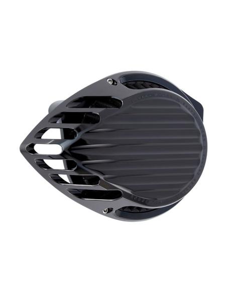 FILTRO DE AR ROUGH CRAFTS TEARDROP FINNED PRETO HD M8