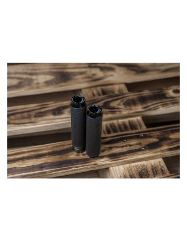 CUFFS ROUGH CRAFTS KNURLED RUBBER BLACK HD