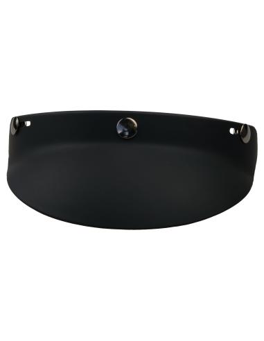 VISIÈRE NOIRE MATE VINTAGE POUR CASQUES AVEC SUPPORTS CARRÉS