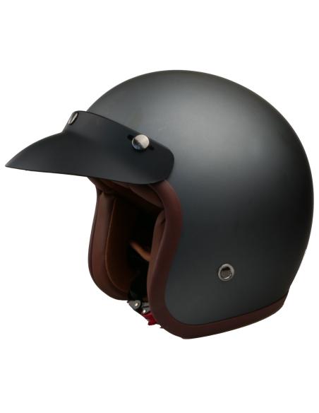 Vintage Black Visor For Helmets With Square Brackets