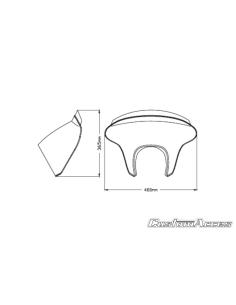 BATWING SML COM TELA CURTA FUMADA SPORTSTER 2