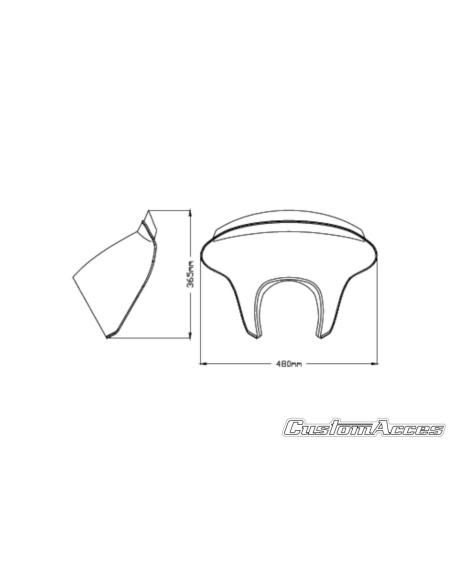 Comprar Batwing Sml Pantalla Corta Ahumada Sportster a precio de oferta
