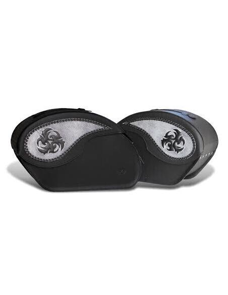 Comprar Alforja Piel Rígida Vendetta Tribal Aspas Con Cerraduras a precio de oferta