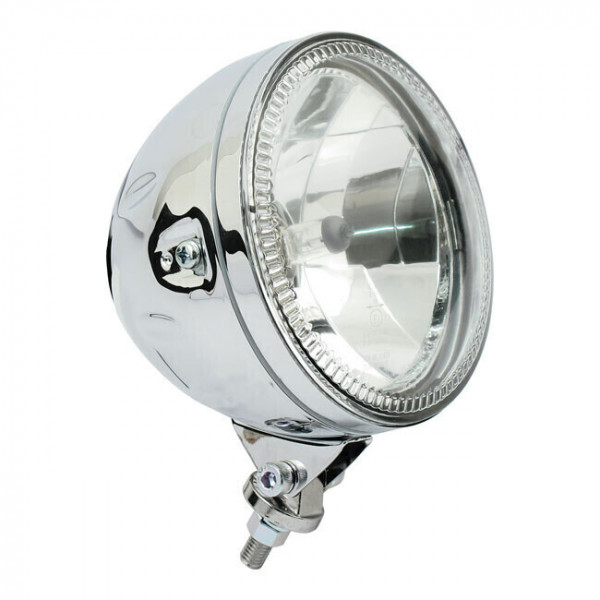 SKYLINE 5 3/4 CHROME CENTRAL HEADLAMP WITH APPROVED LED RING