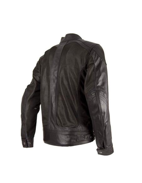 SUMMER JACKET BYCITY SAHARA BROWN LEATHER AND GRILLE