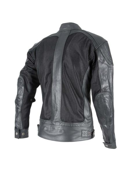 VESTE ETE BYCITY SAHARA CUIR NOIR ET GRILLE
