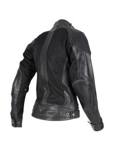SUMMER JACKET BYCITY SAHARA LADY BLACK LEATHER AND GRID 2