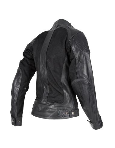 Summer Jacket Bycity Sahara Lady Black Leather And Grid