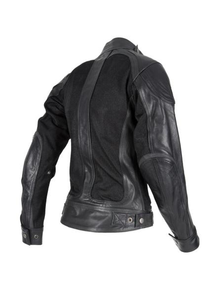 Comprar Chaqueta Verano Bycity Sahara Lady Negra Piel Y Rejilla a precio de oferta