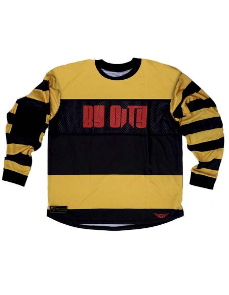Comprare T-shirt Bycity Dirt Track Nera/Gialla a prezzo scontato