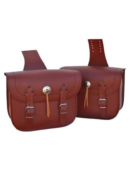 Comprar Alforjas Marrones Rifle Basicas Sin Tachuelas Piel a precio de oferta