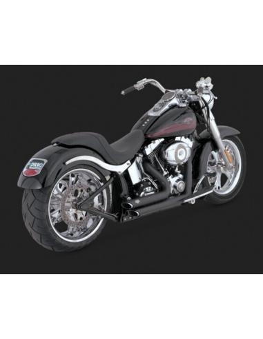 SHORTSHOTS STAGERED BLACK FOR SOFTAIL 1986-2011