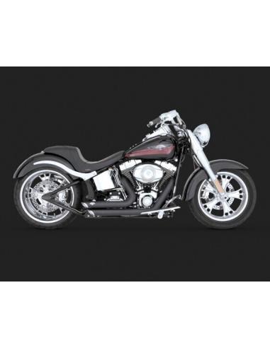 SHORTSHOTS STAGERED BLACK FOR SOFTAIL 1986-2011