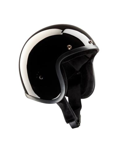 ORIGINAL PRETO BRILHO BANDIDO CAPACETE jet