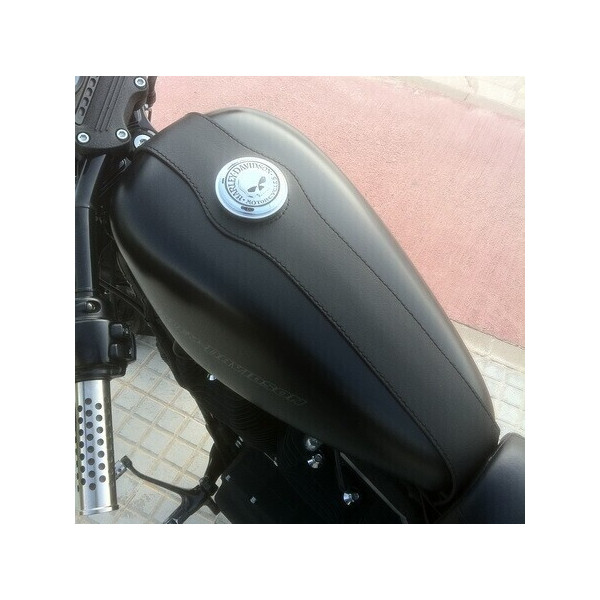 SINGLE LEATHER TANK COVER SPORTSTER