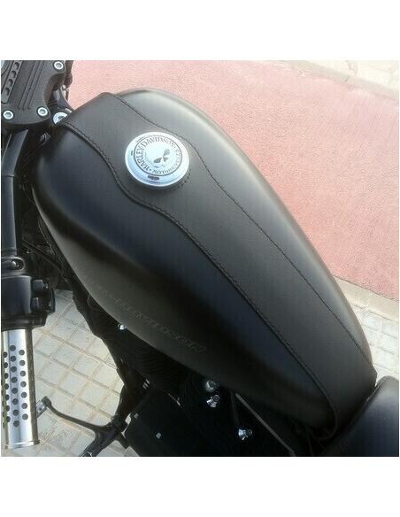 SINGLE LEATHER TANK COVER SPORTSTER