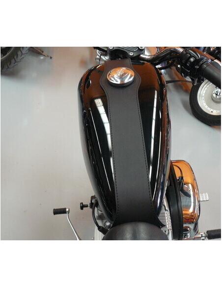 SINGLE LEATHER TANK COVER SPORTSTER