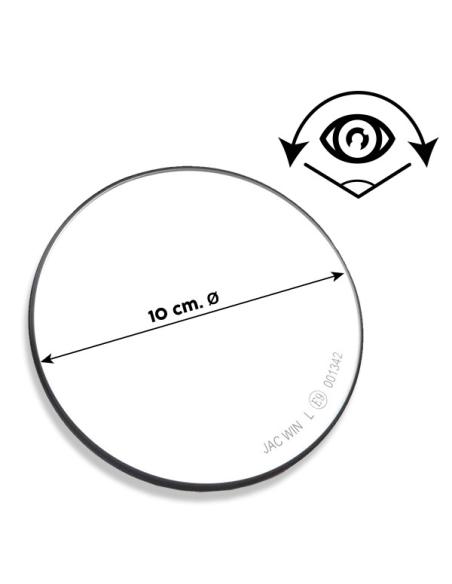 MIROIR ROND NOIR APPROUVÉ