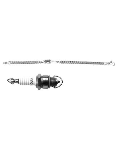 Chrome Plated Key Chain With Spark Plug | Sale Price