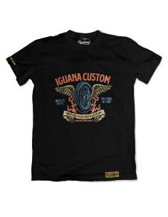 T-SHIRT DE COLECÇÃO PERSONALIZADA DE ASAS E IGUANA DE RODAS