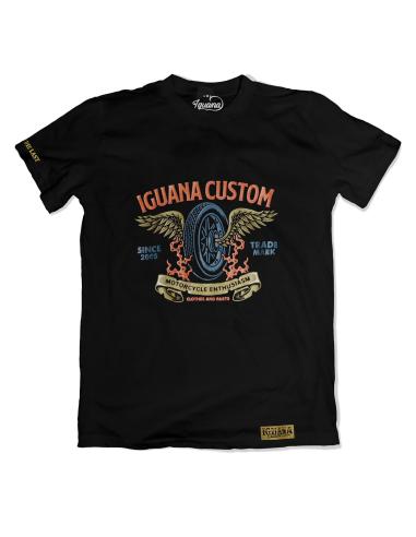 T-SHIRT DE COLECÇÃO PERSONALIZADA DE ASAS E IGUANA DE RODAS
