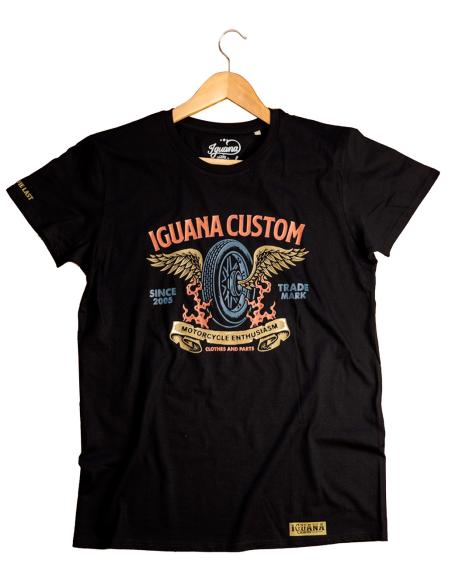 T-SHIRT DE COLECÇÃO PERSONALIZADA DE ASAS E IGUANA DE RODAS