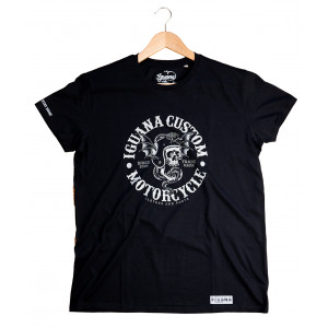 MAGLIETTA DRAGON SKULL NERA IGUANA CUSTOM COLLECTION 2