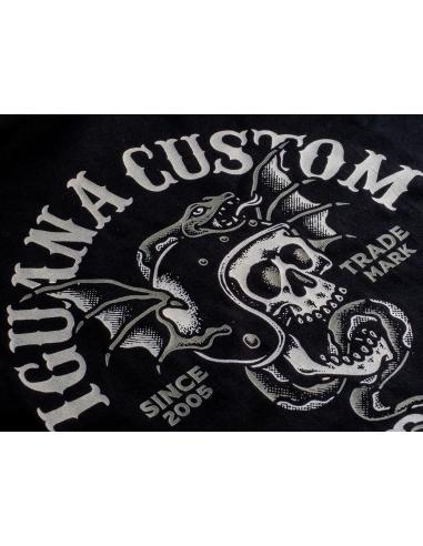 T-SHIRT DRAGON CRÂNE NOIR IGUANE COLLECTION PERSONNALISÉE