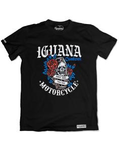 SKULL AND ROSES T-SHIRT IGUANA CUSTOM COLLECTION