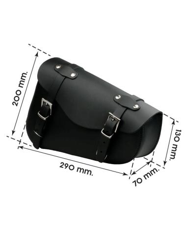 SPORTSTER RIGHT SIDE SADDLEBAG WITH QUICK RELEASE FASTENERS