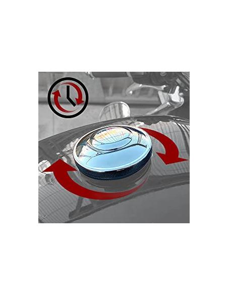 "CHROMED" LOCKABLE GAS CAPS