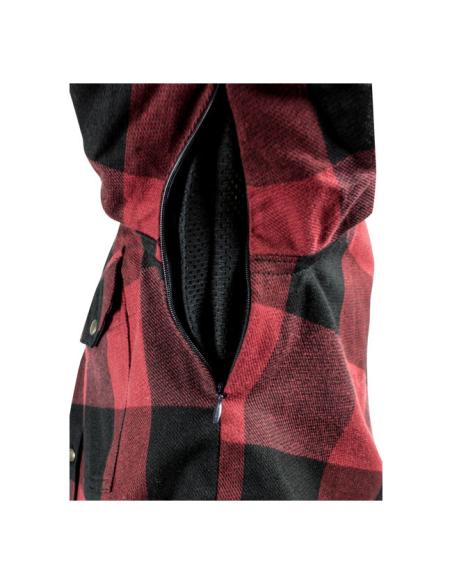 Comprare Camicia John Doe Motorshirt Xtm Omologata Triple A Rossa a prezzo scontato