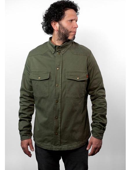 JOHN DOE MOTOSHIRT XTM CAMISA VERDE AZEITONA