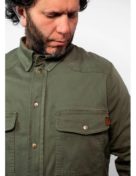JOHN DOE MOTOSHIRT XTM CAMISA VERDE AZEITONA