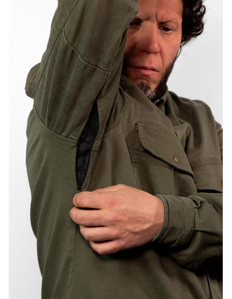 JOHN DOE MOTOSHIRT XTM CAMISA VERDE AZEITONA