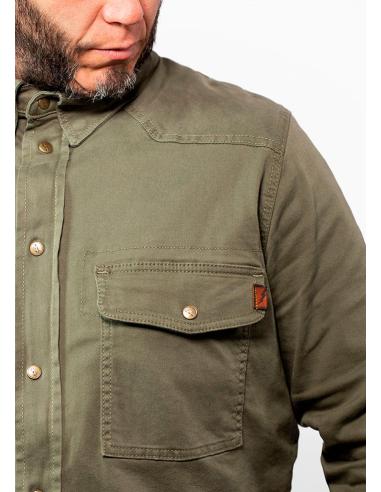 JOHN DOE MOTOSHIRT XTM CAMISA VERDE AZEITONA