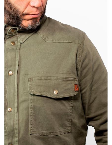 JOHN DOE MOTOSHIRT XTM CAMISA VERDE AZEITONA