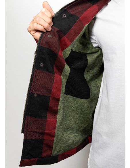 Comprare Camicia John Doe Motorshirt Xtm Omologata Triple A Rossa a prezzo scontato